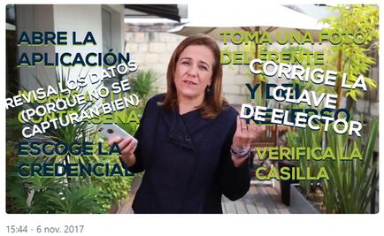 Margarita Zavala ironiza por fallas en app del INE