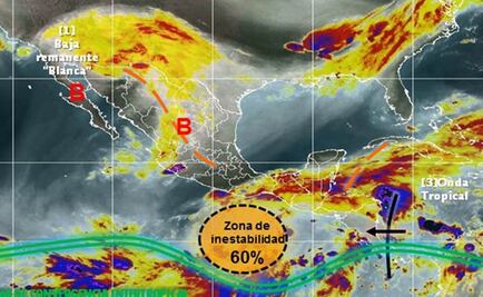 "Blanca" se debilita; causará lluvias en el noroeste
