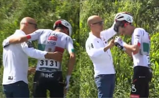 Isaac del Toro sufre dura caída y se retira de la Vuelta al País Vasco