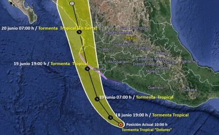Se forma la tormenta tropical “Dolores” en el Océano Pacífico