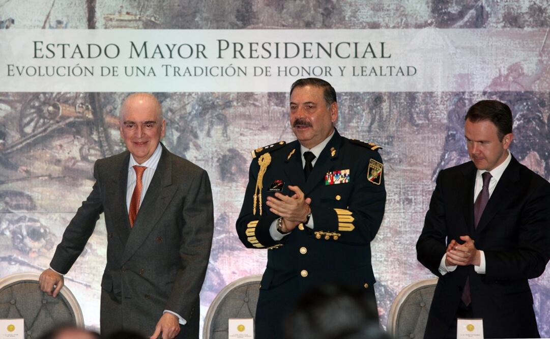 El propio general Roberto Miranda Moreno encabezó la presentación en el Casino Militar Marte. /Valente Rosas - EL UNIVERSAL