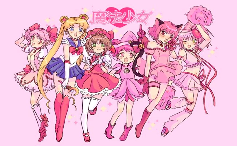 Las magical girls conforman un género del entretenimiento en que resaltan algunas experiencias humanas a la vez que personajes femeninos toman el "manto" del heroísmo. Pinterest.