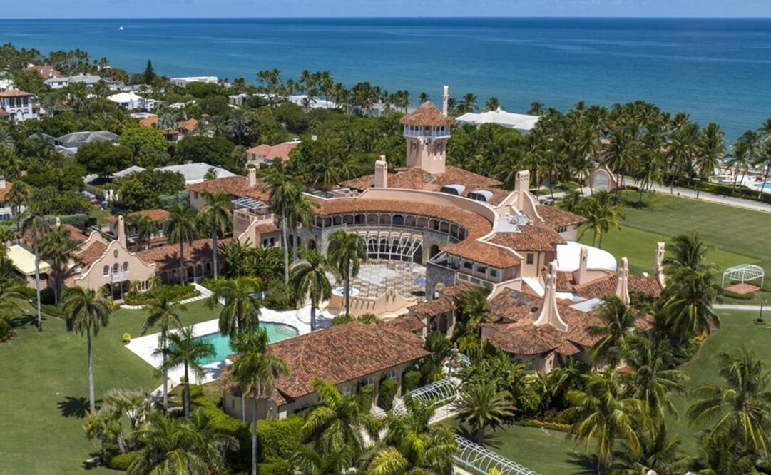 Vista aérea de la propiedad Mar-a-Lago del expresidente Donald Trump. Foto: AP