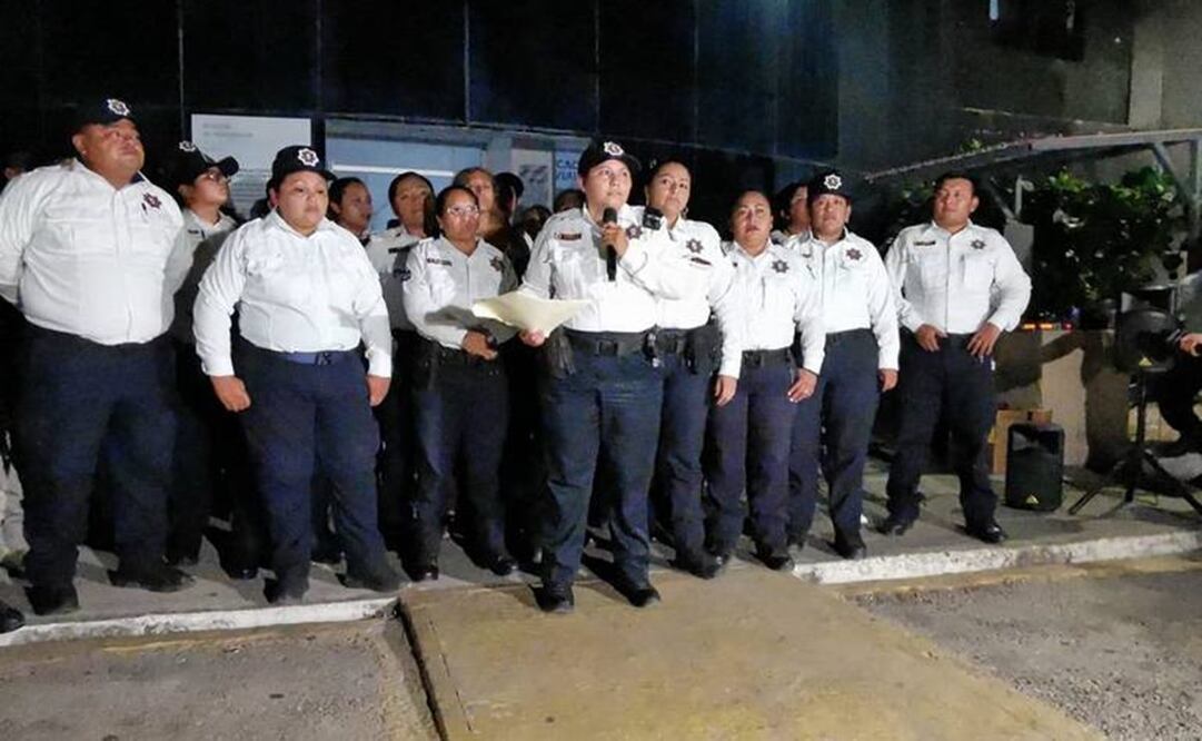 Termina paro de policías de Campeche. Foto: especial