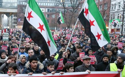 Alemanes se manifiestan contra guerra en Siria