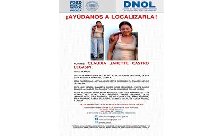 Desaparece adolescente embarazada en Tuxtepec, Oaxaca 