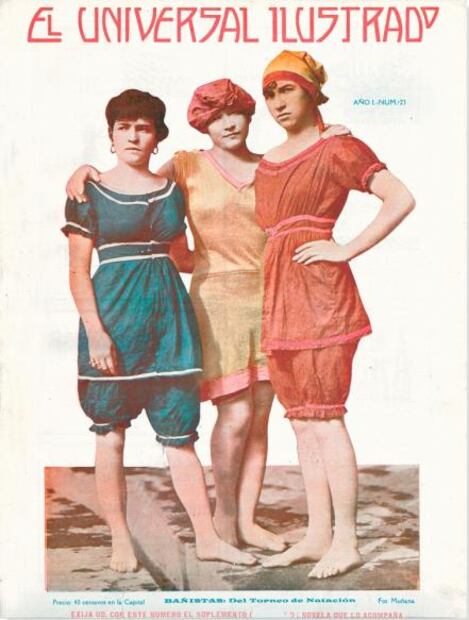 La evolución del traje de baño femenino