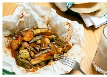 #RECETA de Mixiote de verduras