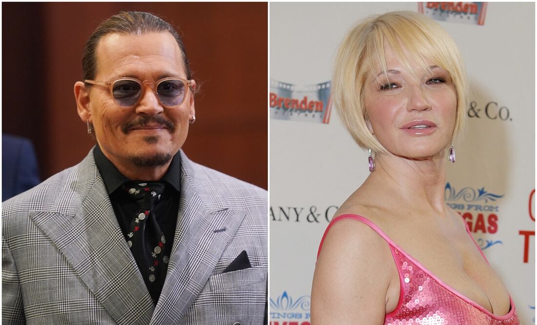 Johnny Depp y Ellen Barkin. EFE/Archivo AP