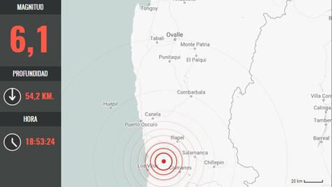 Sismo de 6.1 levanta alerta en Chile; descartan tsunami