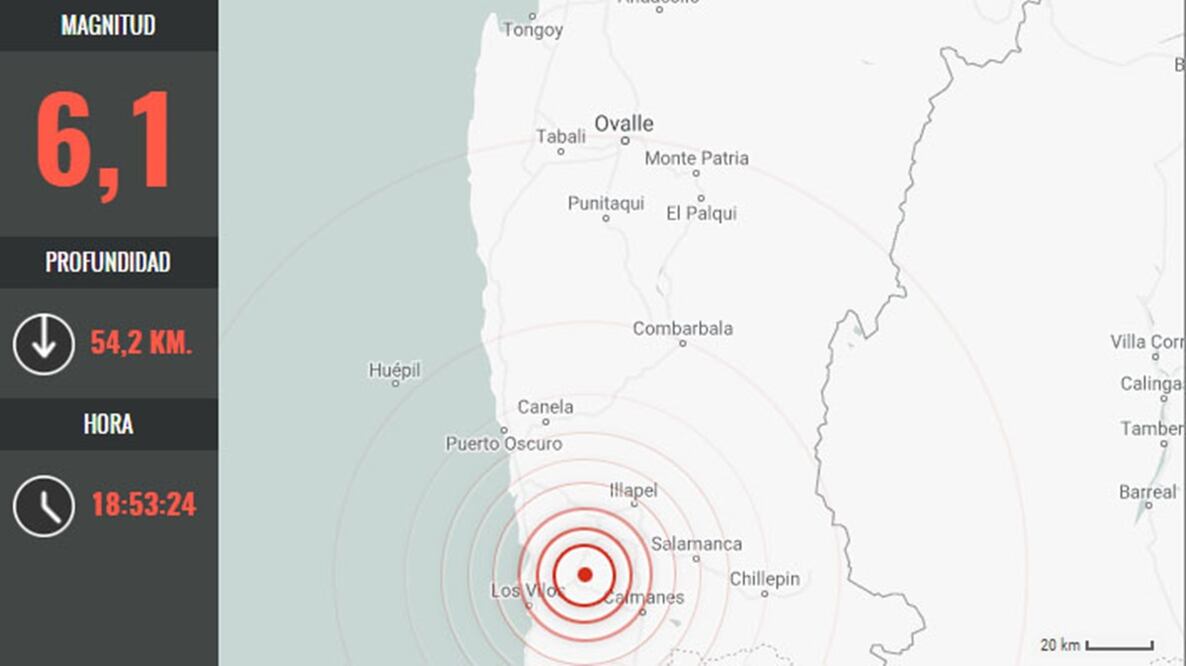 Sismo en Chile. Foto de El Mercurio