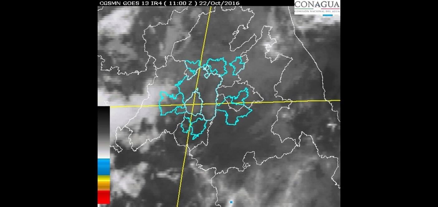 El Valle de México con bajas temperaturas y clima nublado