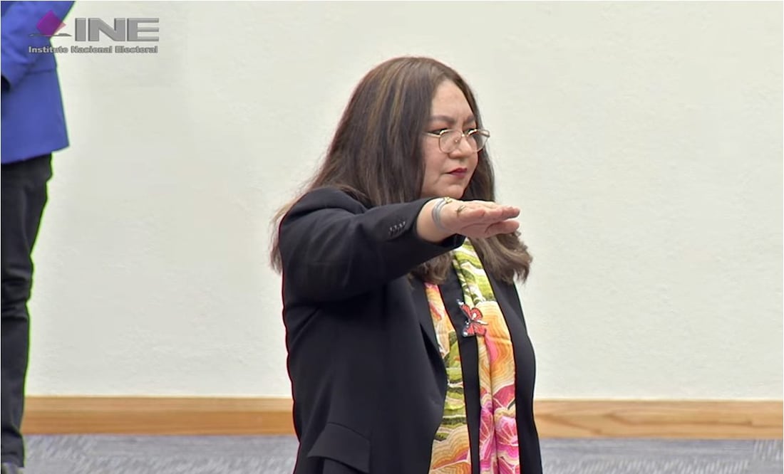 INE designa a Claudia Arlette Espino como titular de la Secretaría Ejecutiva. Foto: Captura de pantalla.