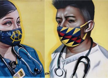 Aficionado del América plasma su pasión y conciencia social en las paredes