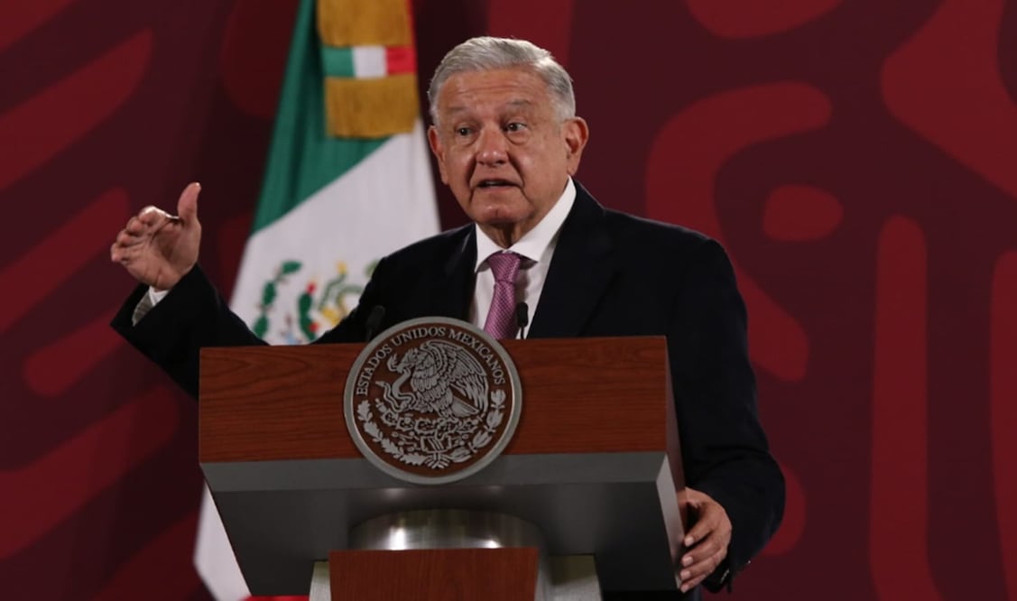López Obrador informó que la gobernadora Evelyn Salgado pidió apoyo a la Federación, pero descartó que se vaya a reforzar la seguridad de la zona. Foto: Carlos Mejía