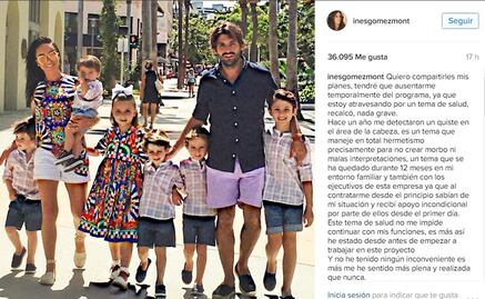 Inés Gómez Mont será operada de un quiste en la cabeza