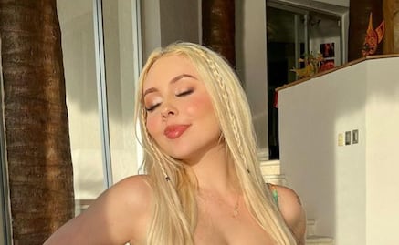 Maya Nazor acelera los latidos de Santa Fe Klan con este traje de baño