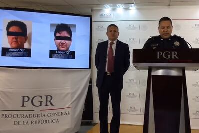 Detienen a dos presuntos integrantes de "Los Cuinis"