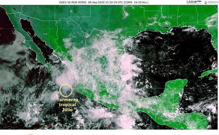 Tormenta tropical “Julio” provoca fuertes lluvias en Nayarit, Jalisco y Michoacán