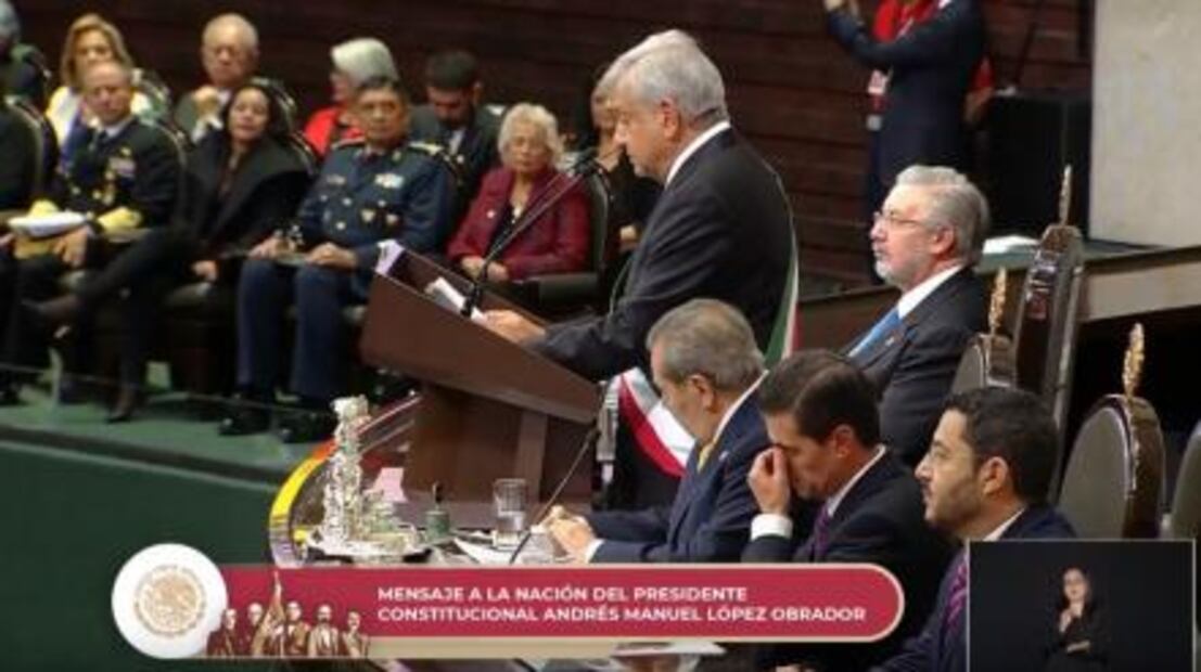 Así reaccionó Peña Nieto durante el discurso de AMLO