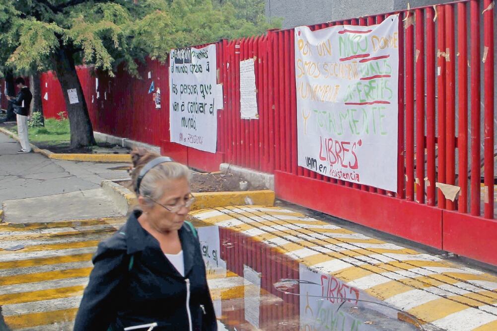 Estudiantes en paro de labores en Xochimilco, Rectoría y Azcapotzalco. Foto: Archivo EL UNIVERSAL