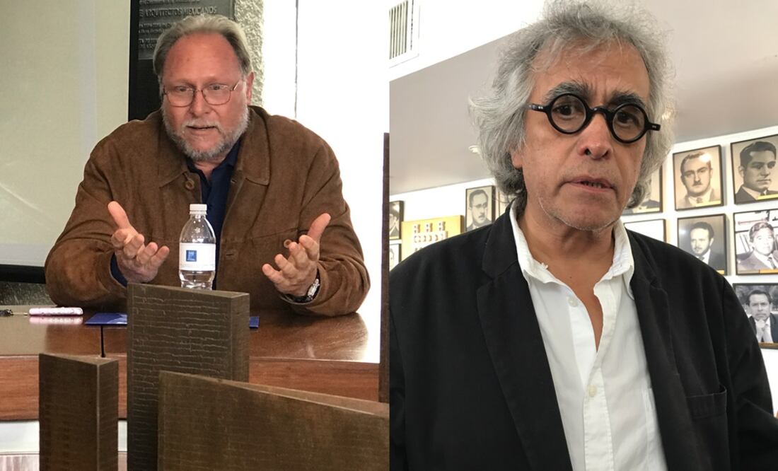 Daniel Goeritz y Gustavo Avilés critican iluminación de Torres de Satélite. (Foto: Rebeca Jiménez/El Universal)