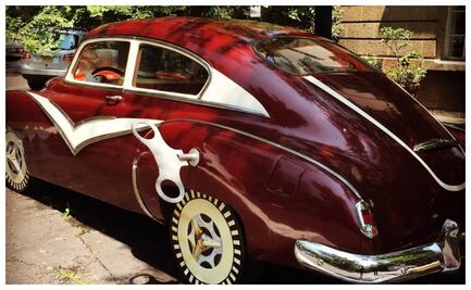 El auto clásico de la CDMX al que le das cuerda para que funcione