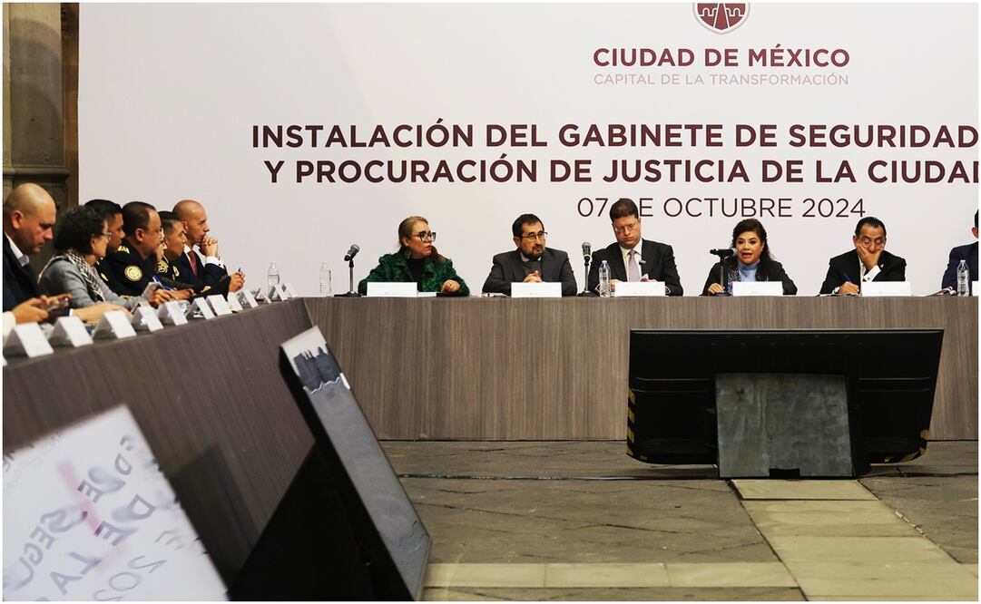 INSTALACIÓN DEL GABINETE DE SEGURIDAD CIUDADANA Y PROCURACIÓN DE JUSTICIA; Encabezada por la jefa de gobierno Clara Brugada. Fotos: Berenice Fregoso EL UNIVERSAL