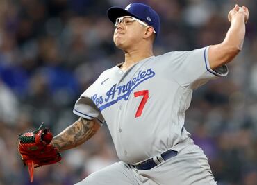 Julio Urías, por el triunfo que lo meta en el club VIP 20 en las Grandes Ligas