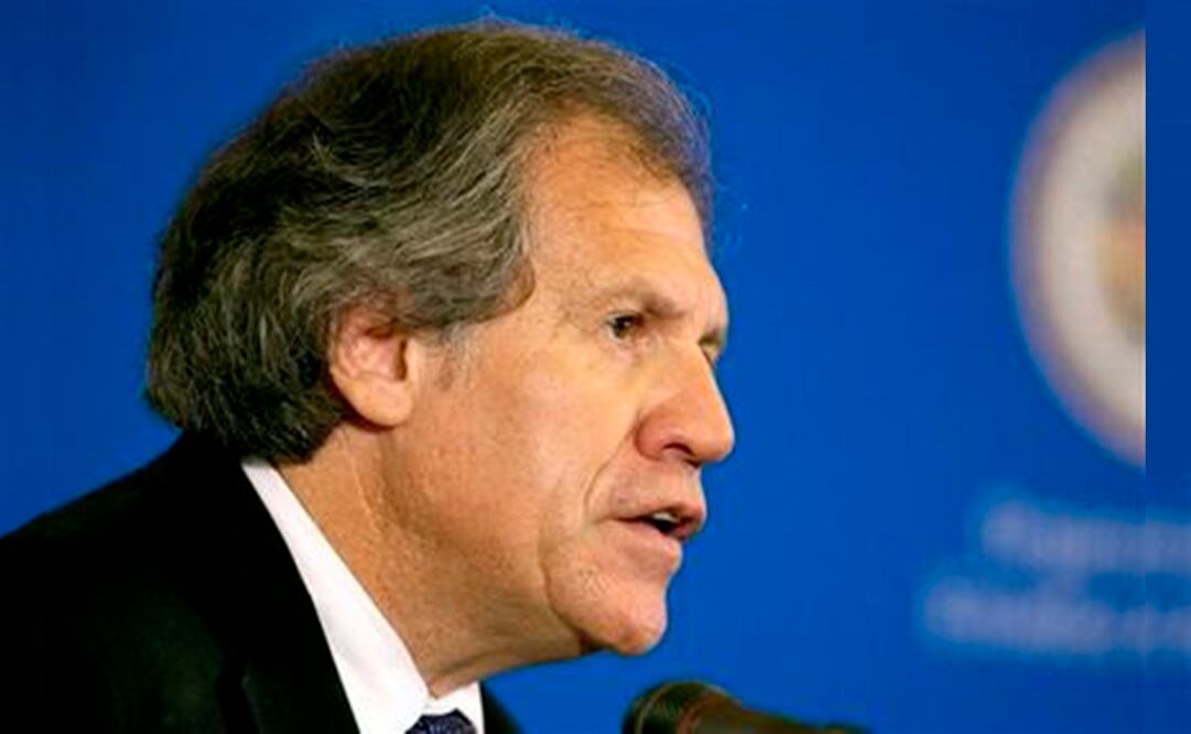 Former Uruguay Foreign Minister Luis Almagro, speaks to the general assembly in the Hall of the Americas at the OAS in Washington. (Photo: AP)