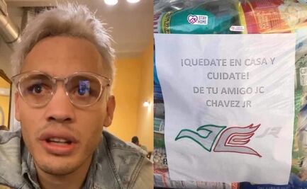 Julio César Chávez Jr dona despensas a personas afectadas por el coronavirus