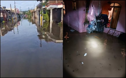 Lluvias dejan inundaciones y vehículos arrastrados en varios municipio de Hidalgo