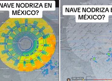 ¿Nave nodriza en México? Tiktoker descubre inquietante detalle en mapa meteorológico