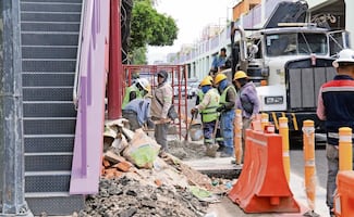 Abren paso de puentes al jardín, pero siguen obras