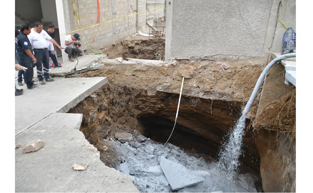 Protección Civil de Atizapán detectó en el sitio tres fallas geológicas y escurrimientos naturales. /Especial