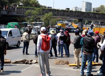 FOTOS: Así son los bloqueos de la CNTE que vuelve a colapsar la CDMX