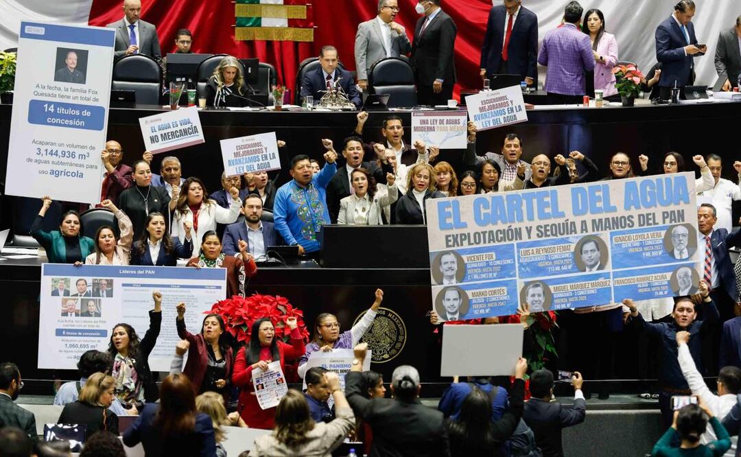 San Lázaro aprueba en lo general Ley de Aguas en México (03/12/2025). Foto: Diego Simón Sánchez / EL UNIVERSAL