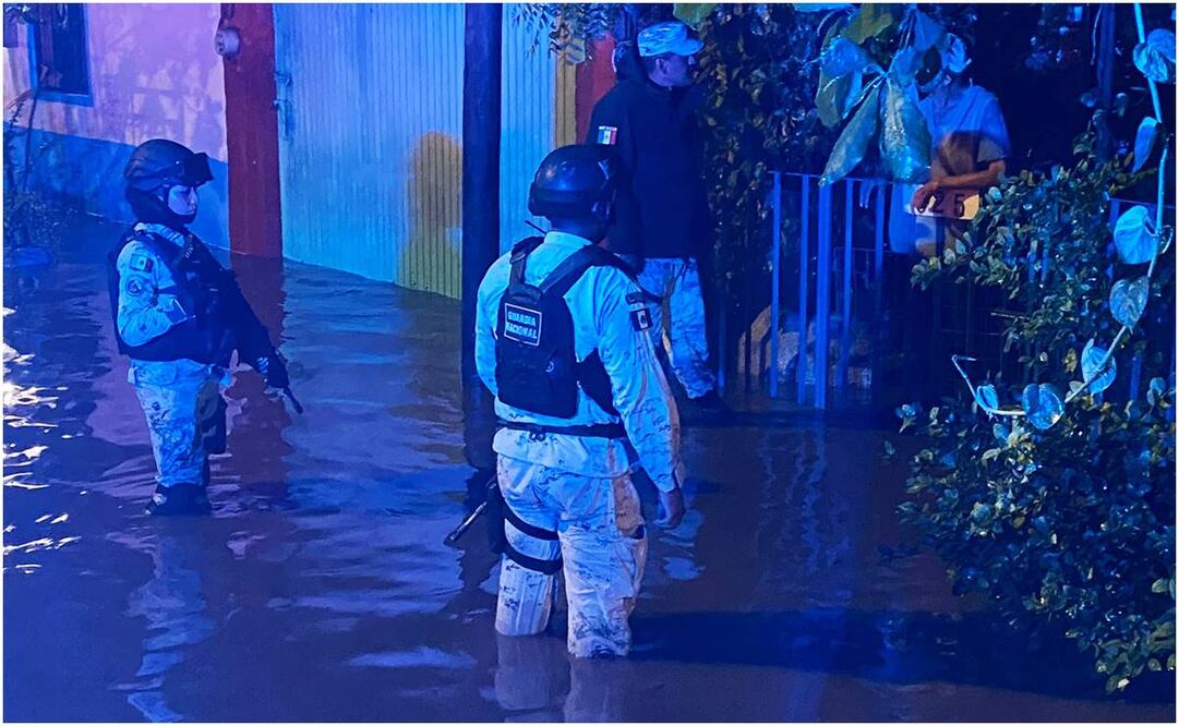 Así fue el paso del huracán Lidia en Colima. Foto: @pccolima