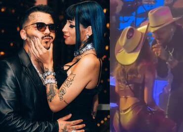 Christian Nodal es captado cantándole al oído a una mujer que no es Cazzu