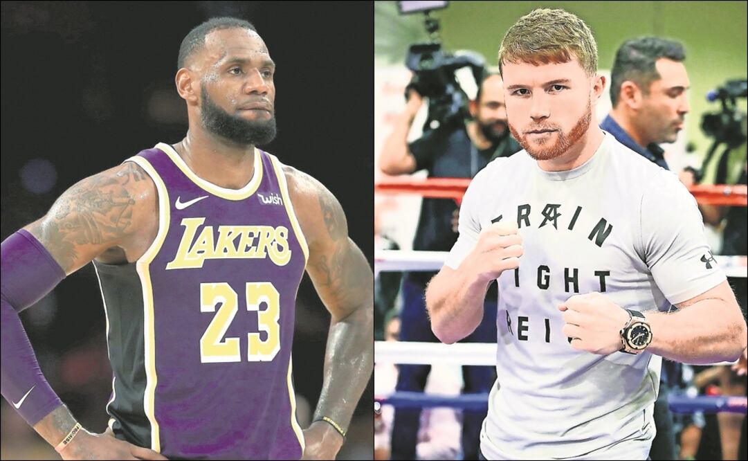 LeBron James y Saúl Álvarez unieron fuerzas. Foto: Especial
