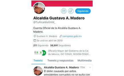 Desde cuenta de alcaldía de GAM amenazan a AMLO