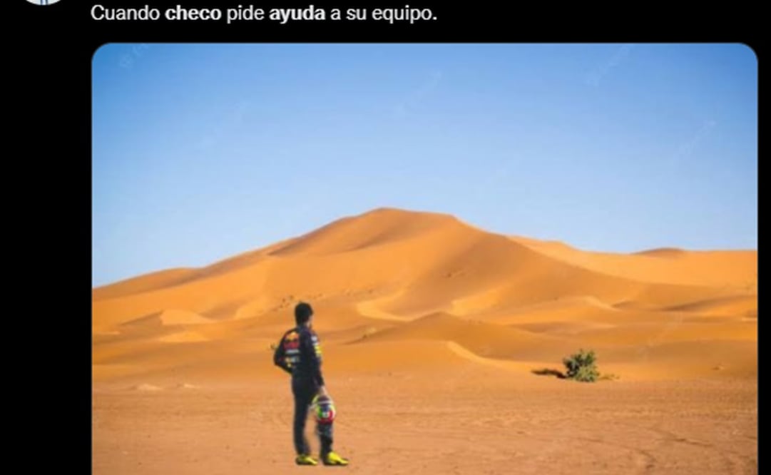 Sergio Pérez necesitó ayuda de Verstappen y no la recibió / Foto: Especiales