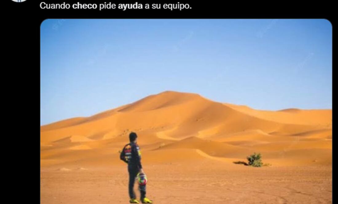 Sergio Pérez necesitó ayuda de Verstappen y no la recibió / Foto: Especiales