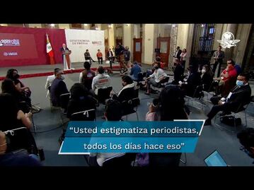 Periodista confronta a AMLO: “usted prefiere las alabanzas”, le dice