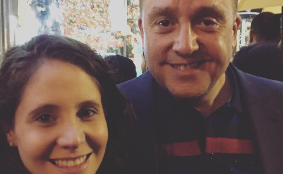 El conductor Daniel Bisogno y Cristina Riva Palacio, madre de Michaela. Foto: Instagram oficial.