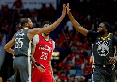 Kevin Durant y los Warriors vencen a los Pelicans