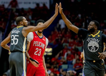 Kevin Durant y los Warriors vencen a los Pelicans