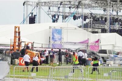 Tormenta deja 14 heridos en show de los Backstreet Boys