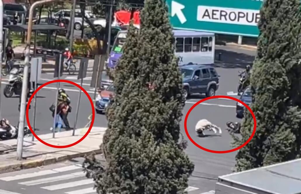 Policía dispara contra joven tras riña en la Venustiano Carranza en un punto de revisión a motociclistas, la víctima murió ente 19 de agosto de 2025. [Foto: Captura de pantalla de video]