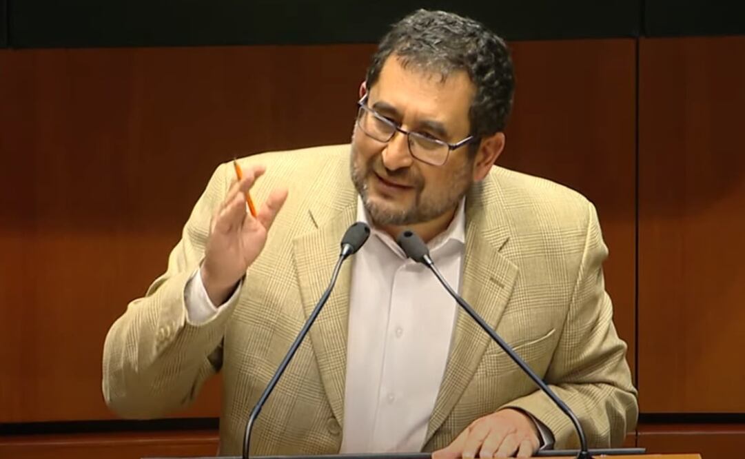 César Cravioto, vocero de Morena en el Senado. Foto: Captura de pantalla